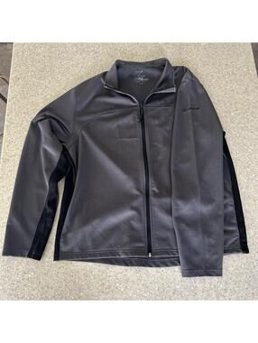 Men’s Full Zip Pullover Top Sz L Lexus Embroidered Sleeve Workout Outdoor Hike